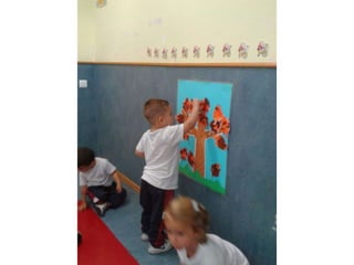 Infantil de 3 años el otoño