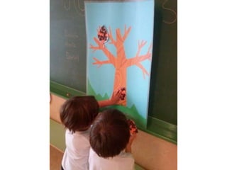 Infantil de 3 años el otoño