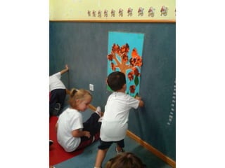 Infantil de 3 años el otoño