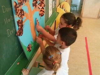 Infantil de 3 años el otoño