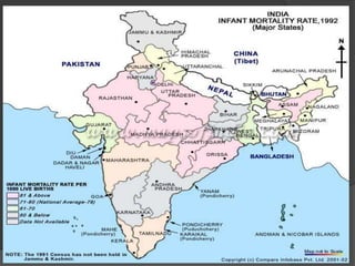 Child mortality includes deaths within the first five years after birth. 