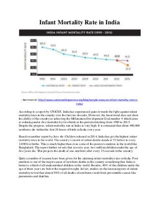 Infant mortality rate in india