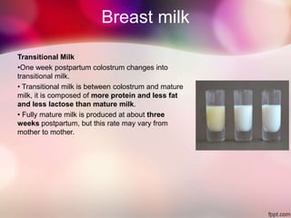 Transitional Colostrum Color Infant oral health care | PPTX