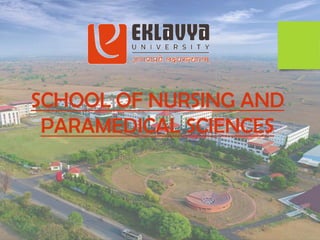 SCHOOL OF NURSING AND
PARAMEDICAL SCIENCES
 