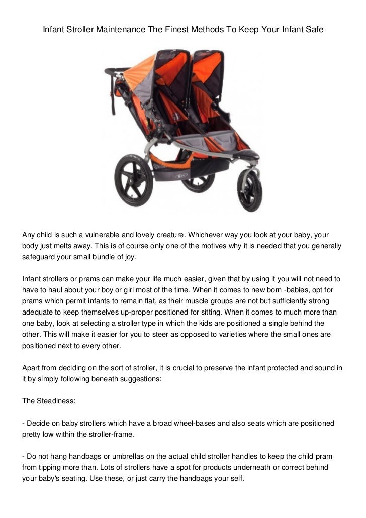 Baby Stroller Maintenance The Best Ways To Keep Your Baby Safe