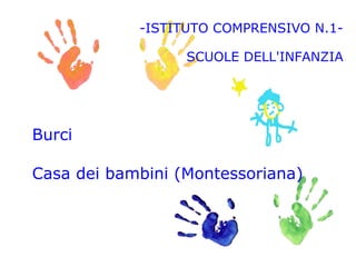 -ISTITUTO COMPRENSIVO N.1-
SCUOLE DELL'INFANZIA
Burci
Casa dei bambini (Montessoriana)
 