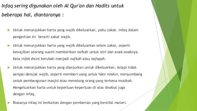 Infaq Harta Warisan Infaq Hadiah Infaq Hadiah Hibah Wasiat Dan Wari