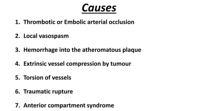 Infarct | PPTX | Blood Disorders | Diseases and Conditions