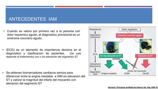 Infarto agudo al miocardio con elevacion del segmento st | PPTX