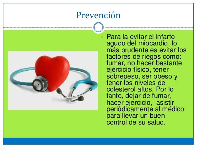 Image result for prevencion infarto al miocardio