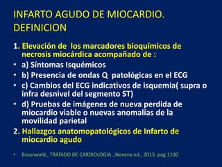 Infarto agudo del miocardio con elevacion del segmento | PPTX
