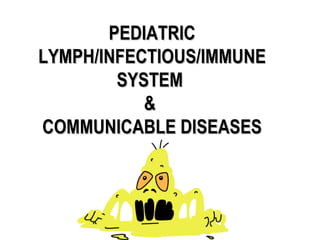PEDIATRIC LYMPH/INFECTIOUS/IMMUNE SYSTEM  &  COMMUNICABLE DISEASES 