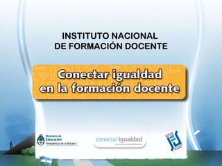 INSTITUTO NACIONAL  DE FORMACIÓN DOCENTE 