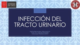 C
INFECCIÓN DEL
TRACTO URINARIO
Dafne Benavides Villavicencio
Tutor: Dr. Claudio Paredes
Internado Pediatría 2015
 