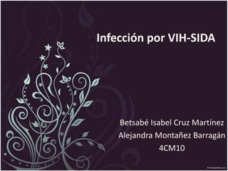 Infección por VIH-SIDA Betsabé Isabel Cruz Martínez Alejandra Montañez Barragán 4CM10 