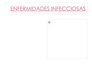 ENFERMIDADES INFECCIOSAS ,[object Object],[object Object],[object Object]