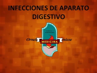 INFECCIONES DE APARATO 
DIGESTIVO 
Ornelas Balcazar Denisse 
 