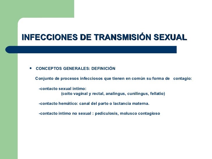 Infecciones De Transmision Sexual