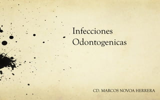 Infecciones
Odontogenicas

CD. MARCOS NOVOA HERRERA

 