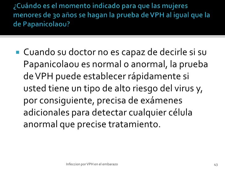 Infecciones Por Vph En El Embarazo