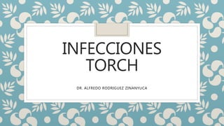 INFECCIONES
TORCH
DR. ALFREDO RODRIGUEZ ZINANYUCA
 