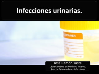 Infecciones urinarias.
José Ramón Yuste
Departamento de Medicina Interna.
Área de Enfermedades Infecciosas
 