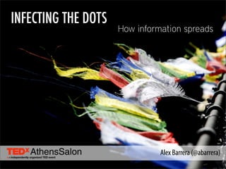 INFECTING THE DOTS
                     How information spreads




                               Alex Barrera (@abarrera)
 