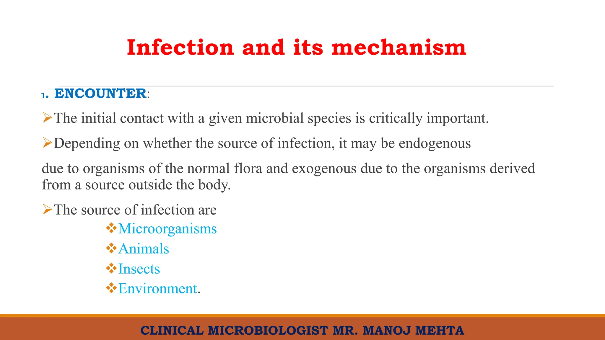Infection.pptx Manoj Mahato Clinical Micro | PPTX