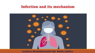 CLINICAL MICROBIOLOGIST MR. MANOJ MEHTA
Infection and its mechanism
 