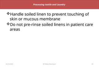 Linen Rinse Method Infection Control INFECTION prevention for Nursing in oromia | PPTX