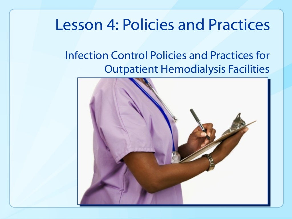 Infection preventiondialysissettings