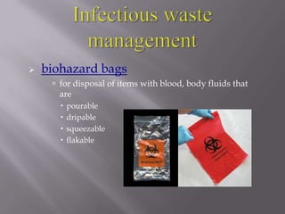examples: gowns, gloves, goggles, masksStandard precautionsconsiders all person potentially infectiousapplies to all individuals, regardless of presence/type of symptomsused against exposure to blood, all body fluids, secretions, excretions (except sweat), mucous membranes, non-intact skin 