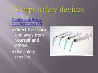 sinks, soap, paper towels available in convenient locations