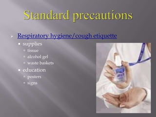 Sharps safety devicesNeedle stick Safety and Prevention ActDirect the sharp end away from yourself and othersUse safety needles