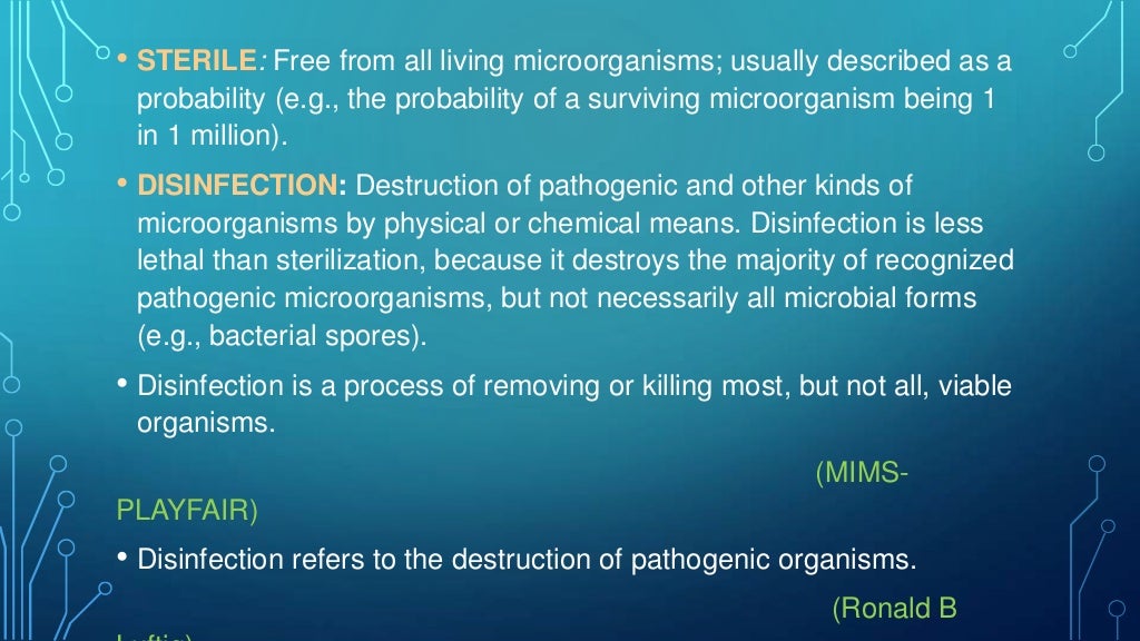 sterilization in dentistry/Infection control