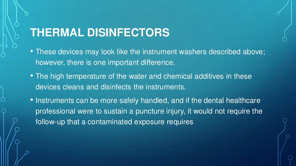 sterilization in dentistry/Infection control