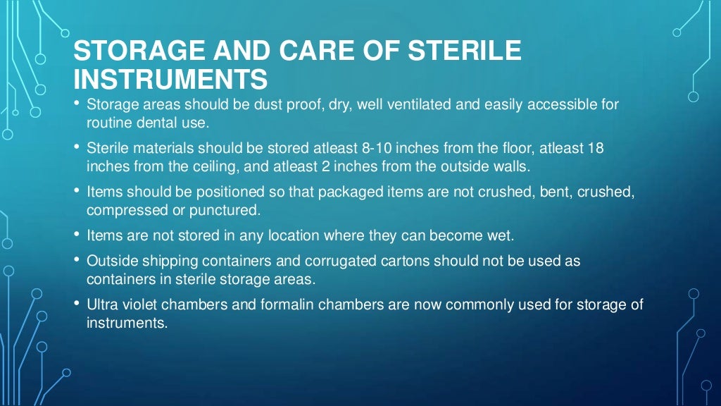 sterilization in dentistry/Infection control