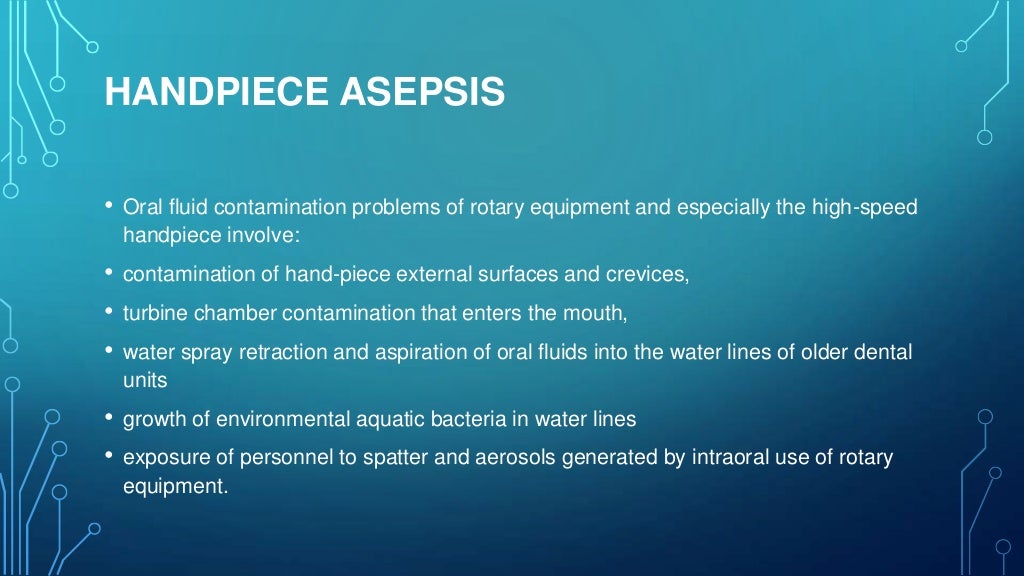 sterilization in dentistry/Infection control