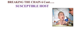SUSCEPTIBLE HOST
BREAKING THE CHAIN 6 Cont…..
 