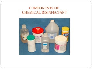 COMPONENTS OF
CHEMICAL DISINFECTANT
 