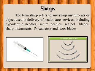Sharp Ot Instruments Infection Control. Bsc nursing ppt for students for nursing foundation ...