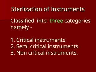 INFECTION CONTROL and STERLIZATION in DENTISTRY .ppt