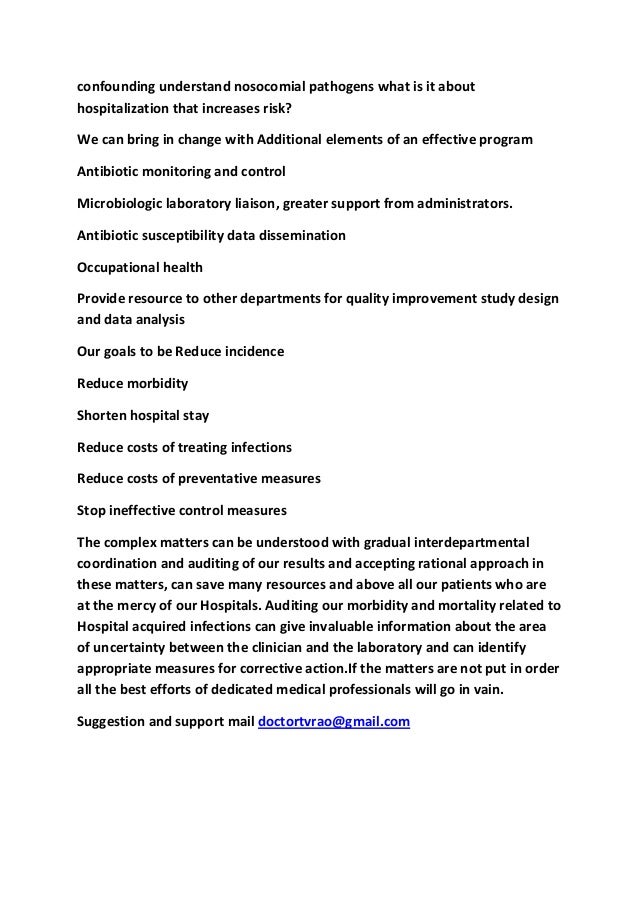 Infection control audit