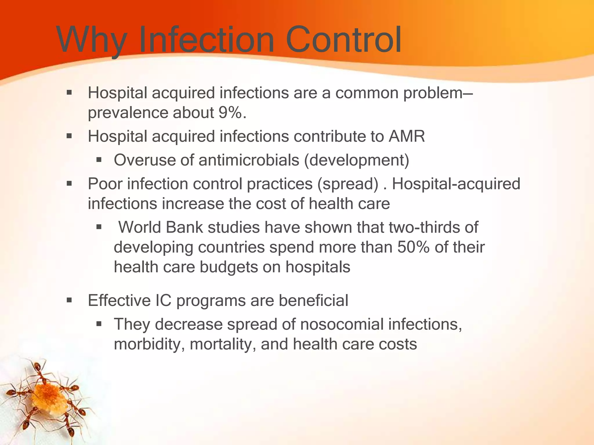 Problem In Infection Control Infection control comitte | PPTX