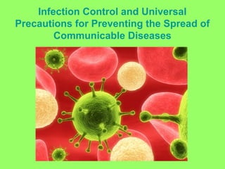 Infection Control and Universal
Precautions for Preventing the Spread of
Communicable Diseases

 