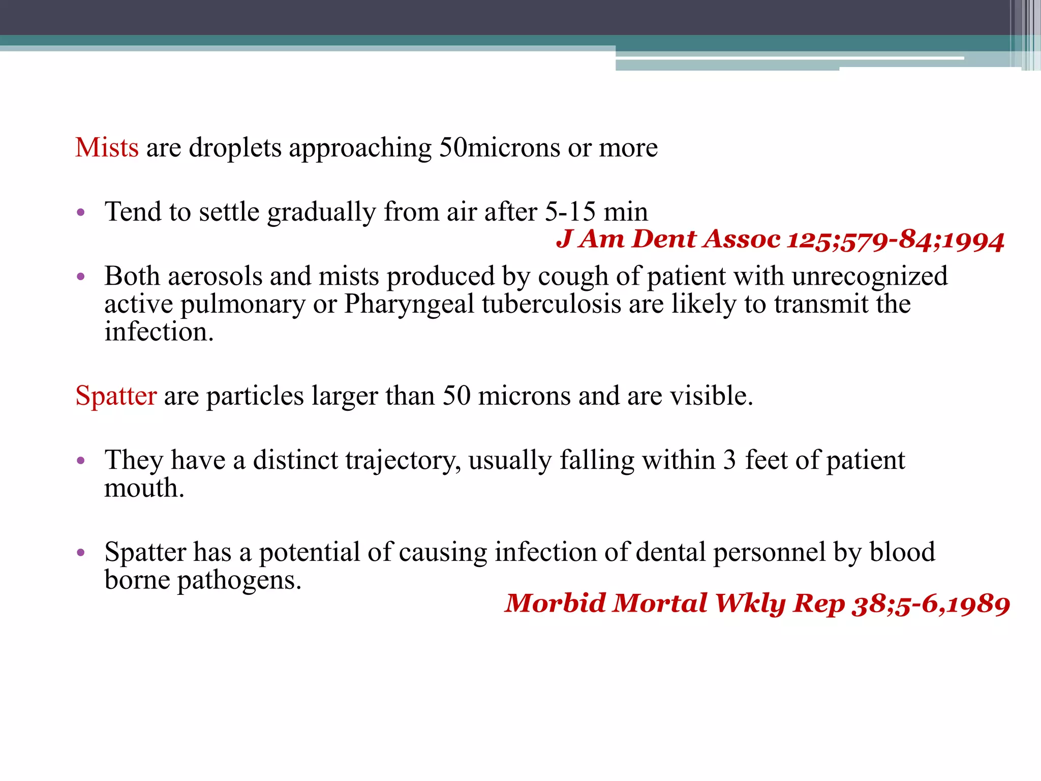 Infection control in conservative dentistry & endodontics with | PPTX