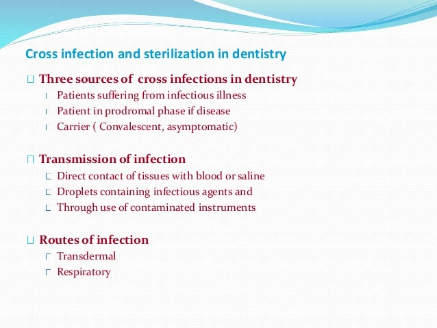 Infection Control In Dentistry