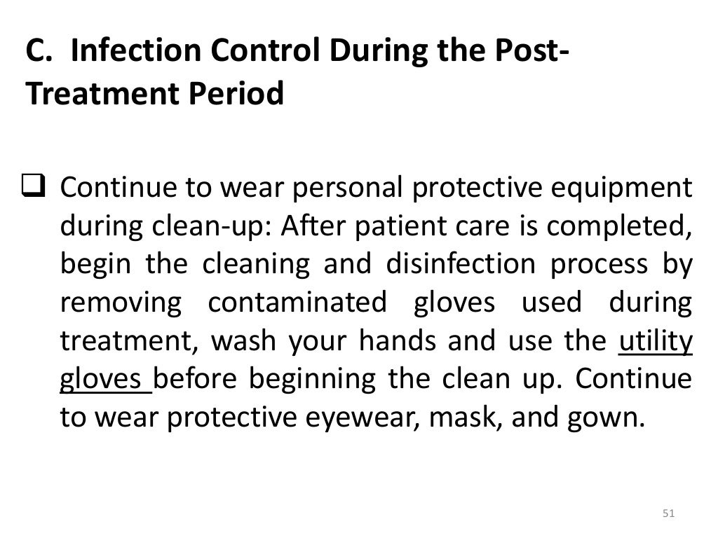 Infection control in dentistry