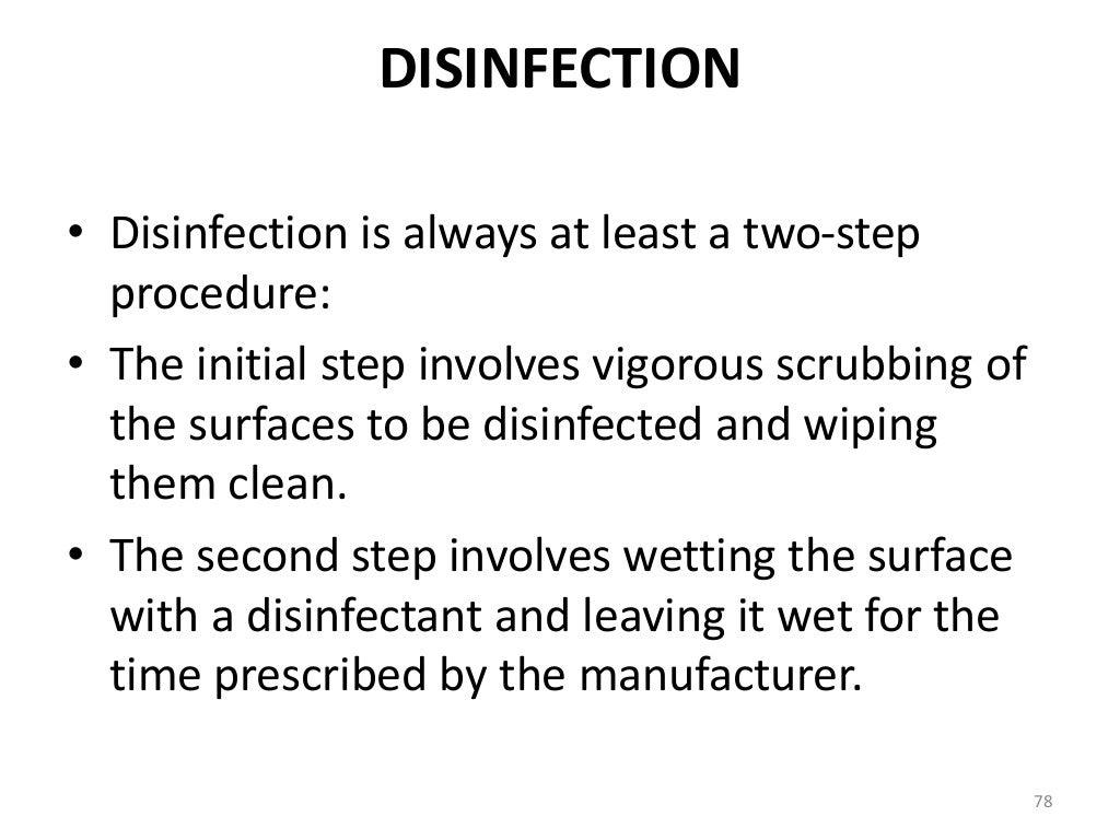 Infection control in dentistry