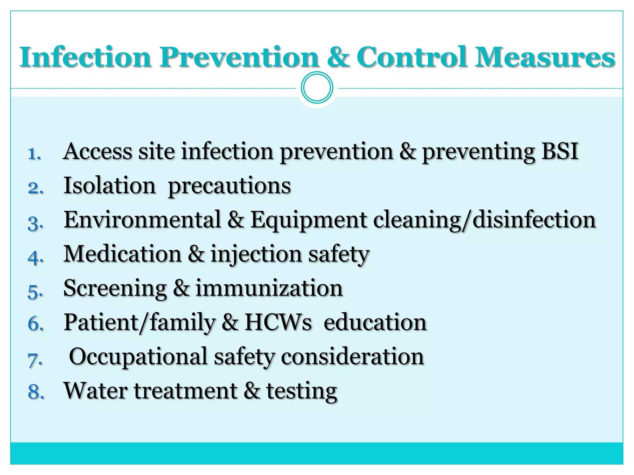 Water Infection Control Infection Control in Dialysis Unit.ppt by Yo fINAL.ppt